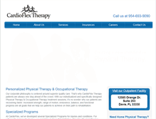 Tablet Screenshot of cardioflextherapy.com